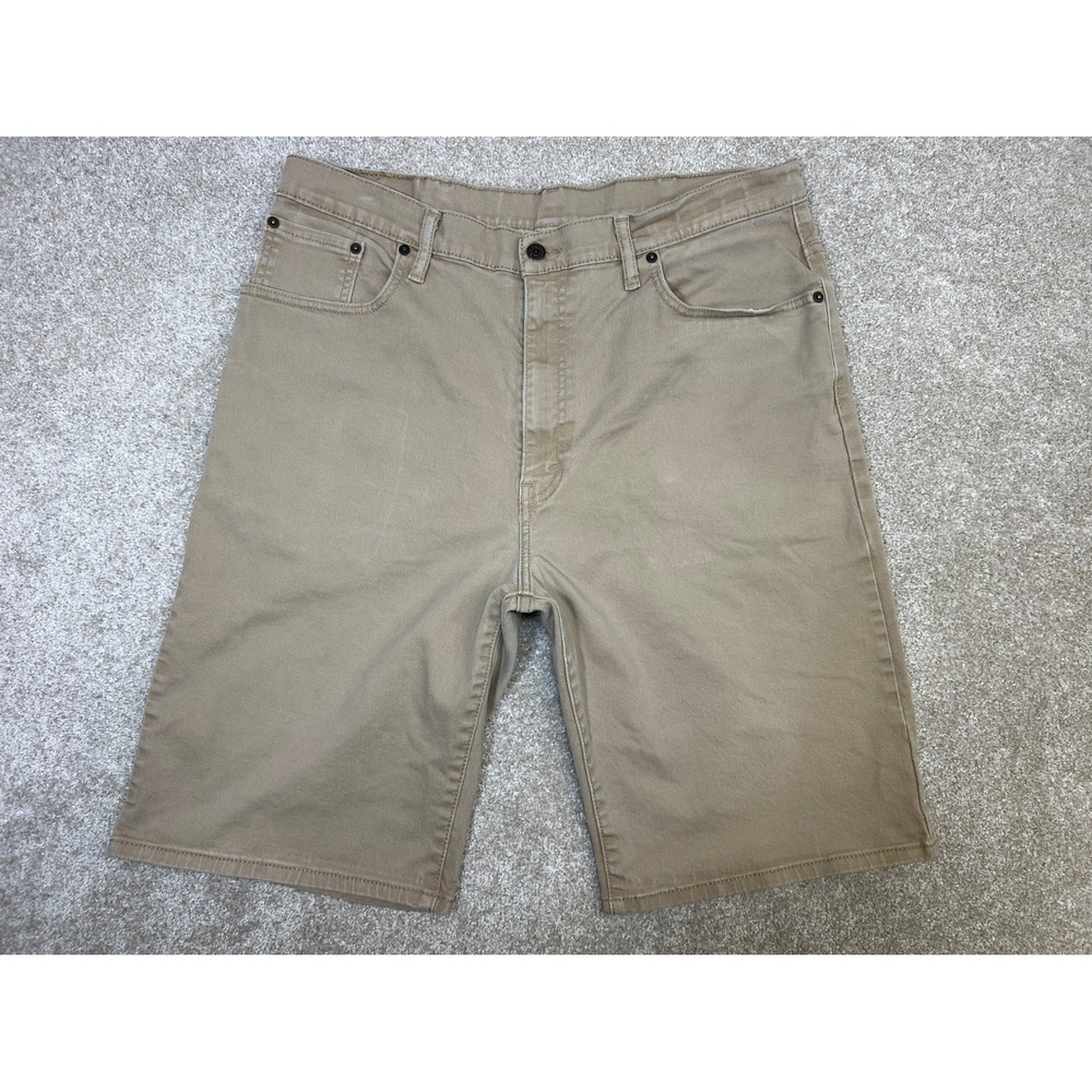 Levi Strauss Co Mens 569 Regular Fit Shorts Denim Tan Size 38‎